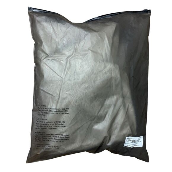 Fear of God Essentials Sweatshirt Mens XL Grey Oatmeal Mockneck Back Logo Baggy - Picture 8 of 11